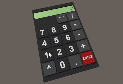 Make a fully functional calculator in Unity not only for VR, Addendum