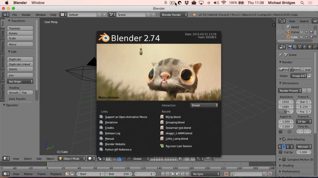 Learn how to Install Blender 3D Animation Software